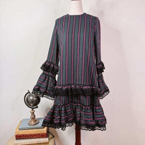 ERDEM SS20 Maximilla Dress UK8 US4 Romantic Lace Frill Boho Victorian Boho - Picture 1 of 13